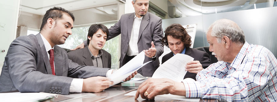 picture of men in a business meeting